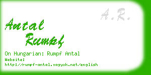 antal rumpf business card